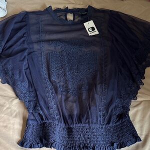 Navy top from Buckle